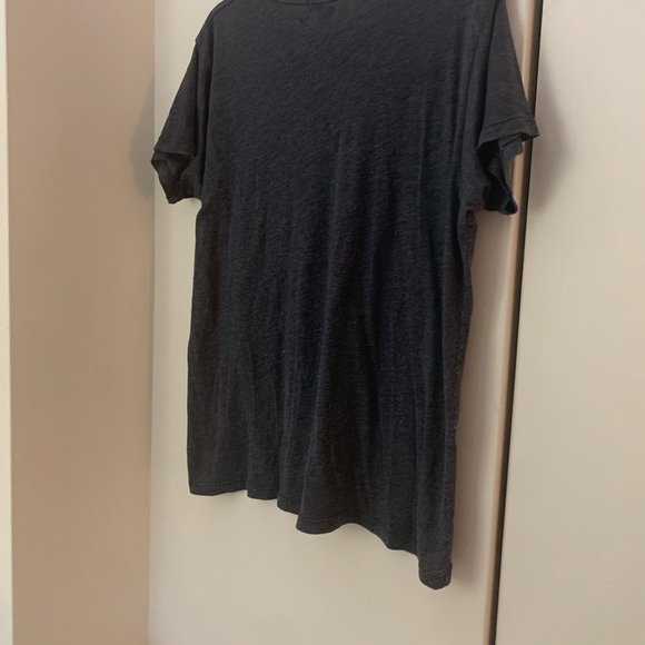 Wildfox Dark Grey Faded Oversized Tee With Roses - Picture 7 of 7